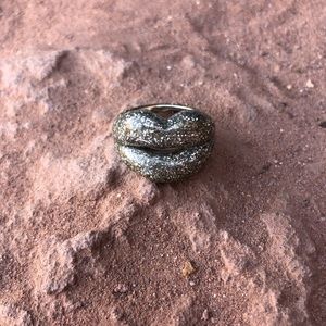 Size 7 Silver & Size 8 Black Ring